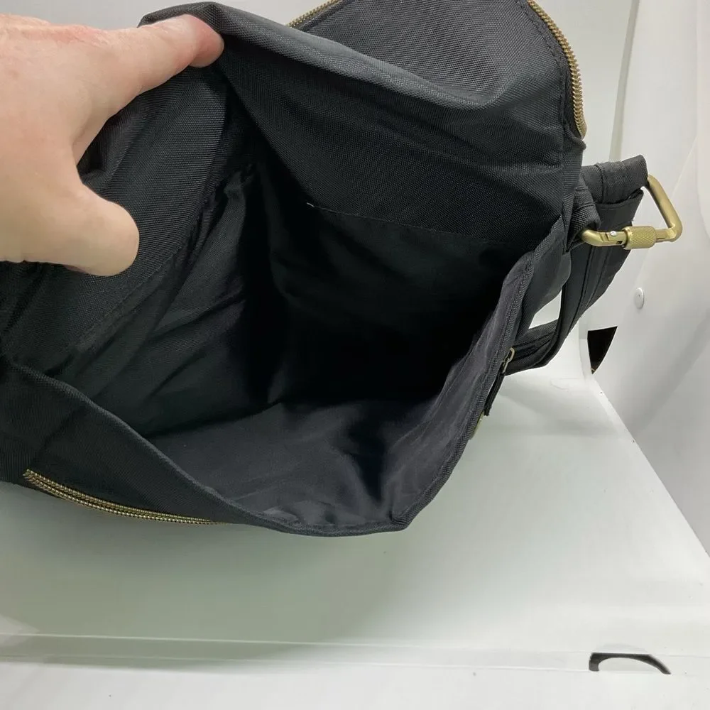 Travelon Quilted Black Crossbody Bag